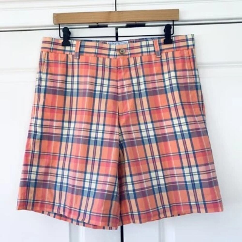 Southern Tide Men's Plaid Skipjack Shorts 32
